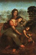  Leonardo  Da Vinci Virgin and Child with St Anne Sweden oil painting reproduction